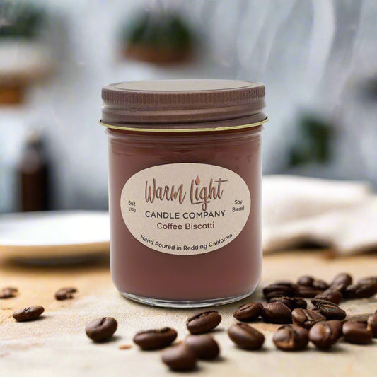 Coffee Biscotti-Jar Candle